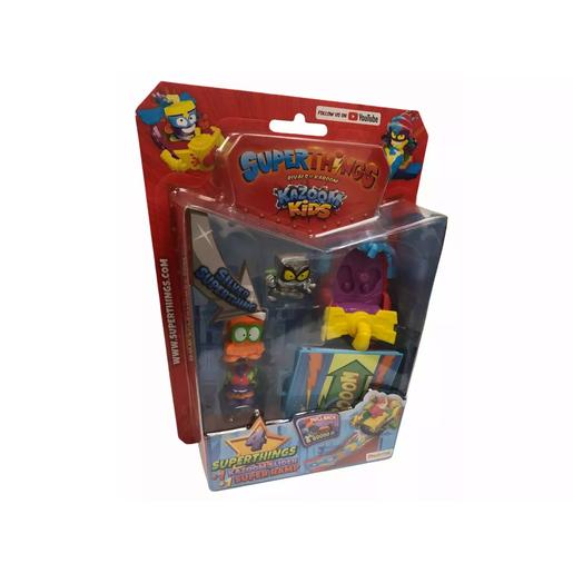 Magic Box - Superthings - Kazoom Kids: Blíster 4 SuperThings, Sliders y Rampa Serie 8 (Varios modelos) ㅤ